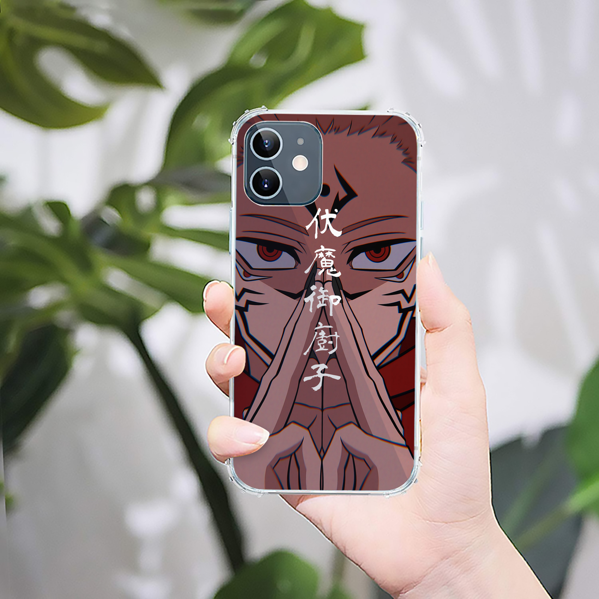 （画像用） 呪術廻戦 Jujutsu Kaisen 【iPhone 12シリーズ対応】透明スマホケース（クリアソフトケース）
